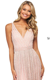 3 of 4 Sherri Hill 53867 Dress Blush