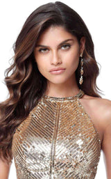 18 of 19 Sherri Hill 51662 Gold