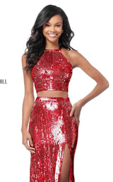6 of 19 Sherri Hill 51662 Red