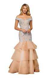 5 of 12 Sherri Hill 52347 Rose-Gold-Silver