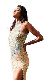 14 of 20 Sherri Hill 52426 Gold-Blue