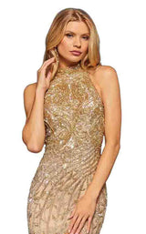 15 of 20 Sherri Hill 52426 Nude-Gold-Silver