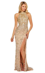 3 of 20 Sherri Hill 52426 Nude-Gold-Silver