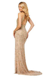 10 of 20 Sherri Hill 52426 Nude-Gold-Silver