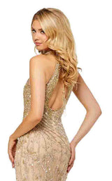 16 of 20 Sherri Hill 52426 Nude-Gold-Silver