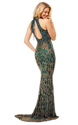 9 of 20 Sherri Hill 52426 Teal-Multi
