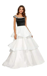 1 of 4 Sherri Hill 52427 Black-Ivory