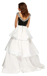 2 of 4 Sherri Hill 52427 Black-Ivory