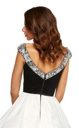 4 of 4 Sherri Hill 52427 Black-Ivory