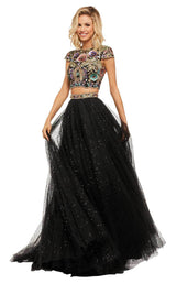 4 of 10 Sherri Hill 52435 Black Multi