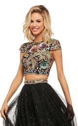9 of 10 Sherri Hill 52435 Black Multi