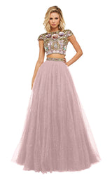 1 of 10 Sherri Hill 52435 Blush Multi