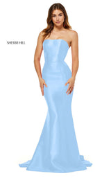 3 of 10 Sherri Hill 52485 Light Blue