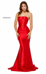 1 of 10 Sherri Hill 52485 Red