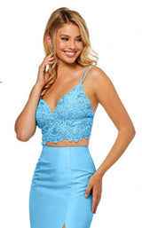16 of 20 Sherri Hill 52493 Light Blue