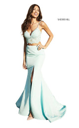 4 of 20 Sherri Hill 52493 Aqua