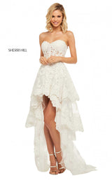 1 of 8 Sherri Hill 52513 Ivory