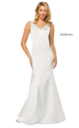 4 of 22 Sherri Hill 52540 Ivory