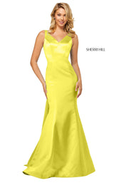 10 of 22 Sherri Hill 52540 Yellow