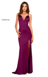 3 of 20 Sherri Hill 52548 Raspberry