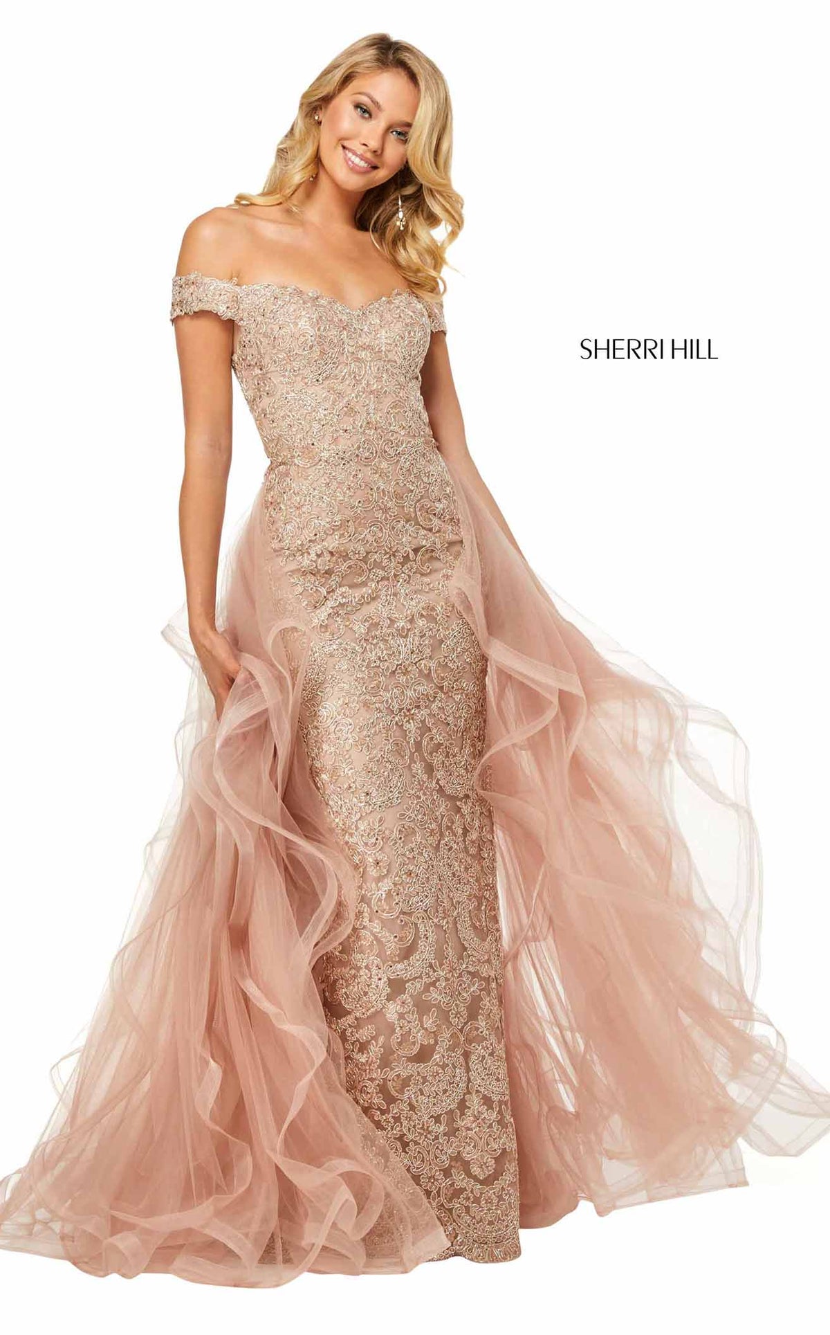 slim fit dress slacks Sherri Hill 56032 Dress main image 0