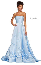 4 of 20 Sherri Hill 52582 Light Blue