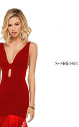 8 of 12 Sherri Hill 52606 Red