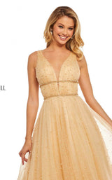 9 of 16 Sherri Hill 52640 Champagne
