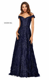 4 of 14 Sherri Hill 52650 Navy