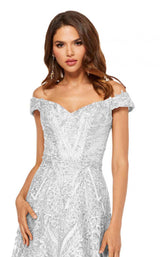 8 of 14 Sherri Hill 52650 Silver