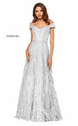 1 of 14 Sherri Hill 52650 Silver