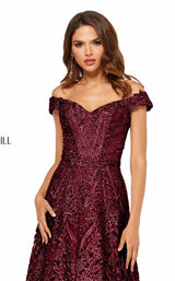 12 of 14 Sherri Hill 52650 Wine