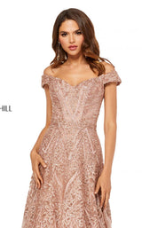 9 of 14 Sherri Hill 52650 Rose Gold