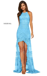 5 of 32 Sherri Hill 52663 Light Blue