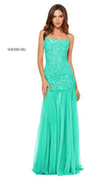 4 of 16 Sherri Hill 52677 Aqua