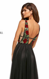 4 of 4 Sherri Hill 52714 Black/Red