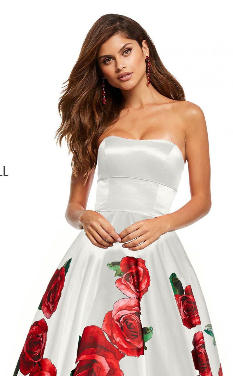 Sherri Hill 52722 Ivory-Red-Print