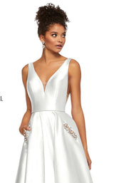 15 of 18 Sherri Hill 52726 Ivory