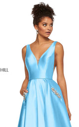 12 of 18 Sherri Hill 52726 Light Blue