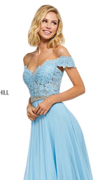 14 of 16 Sherri Hill 52729 Light Blue