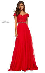 1 of 16 Sherri Hill 52729 Red