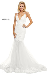2 of 14 Sherri Hill 52741 Ivory