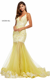 1 of 14 Sherri Hill 52741 Yellow