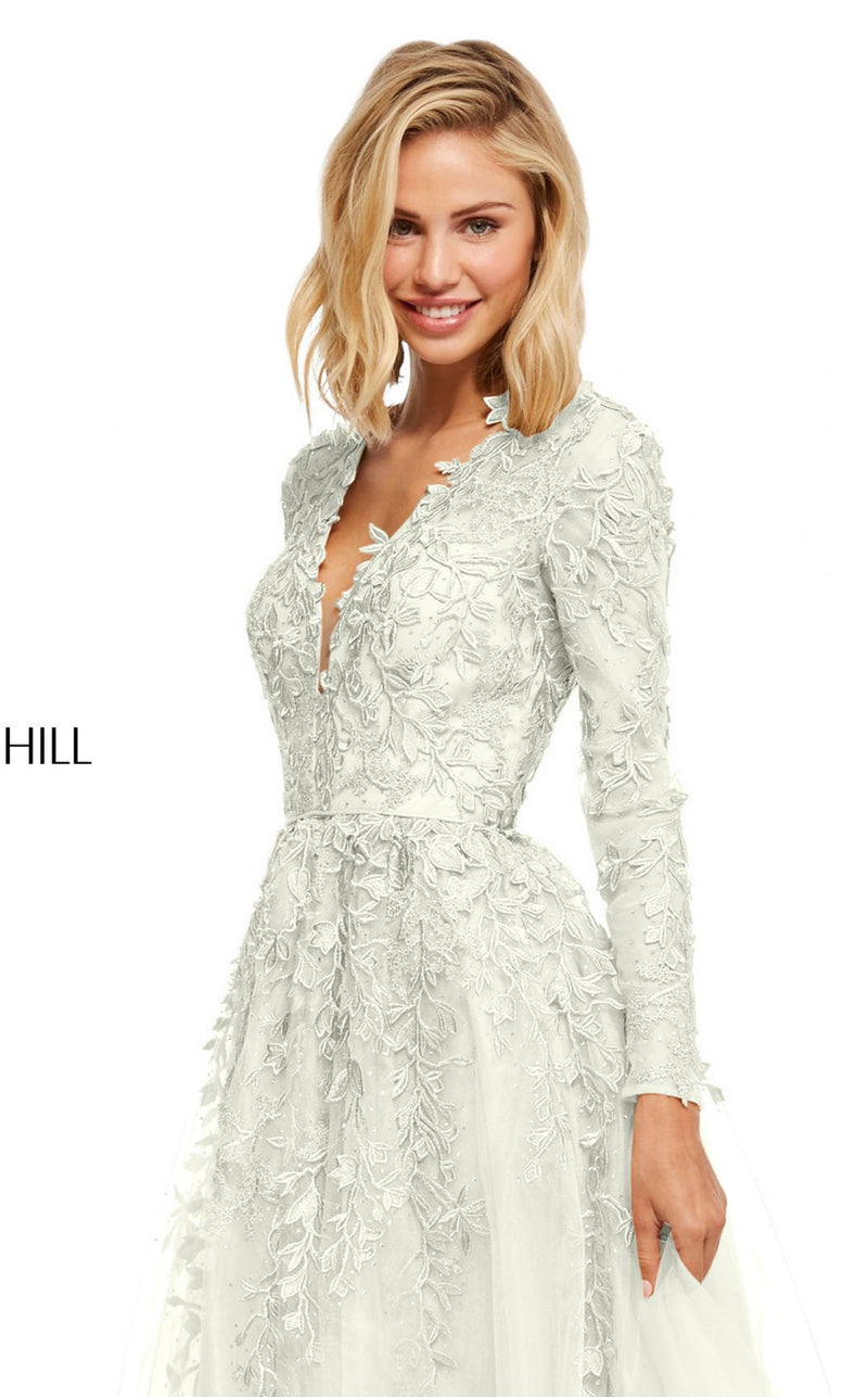 white dress and tights Botanical Fishnets - White
