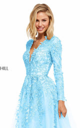 3 of 14 Sherri Hill 52746 Light Blue