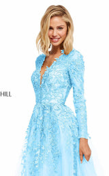 3 of 14 Sherri Hill 52746 Light Blue
