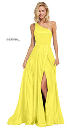 7 of 22 Sherri Hill 52750 Yellow