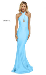8 of 22 Sherri Hill 52784 Light Blue