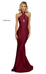 9 of 22 Sherri Hill 52784 Wine