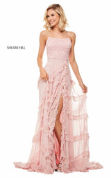 1 of 8 Sherri Hill 52805 Light Pink